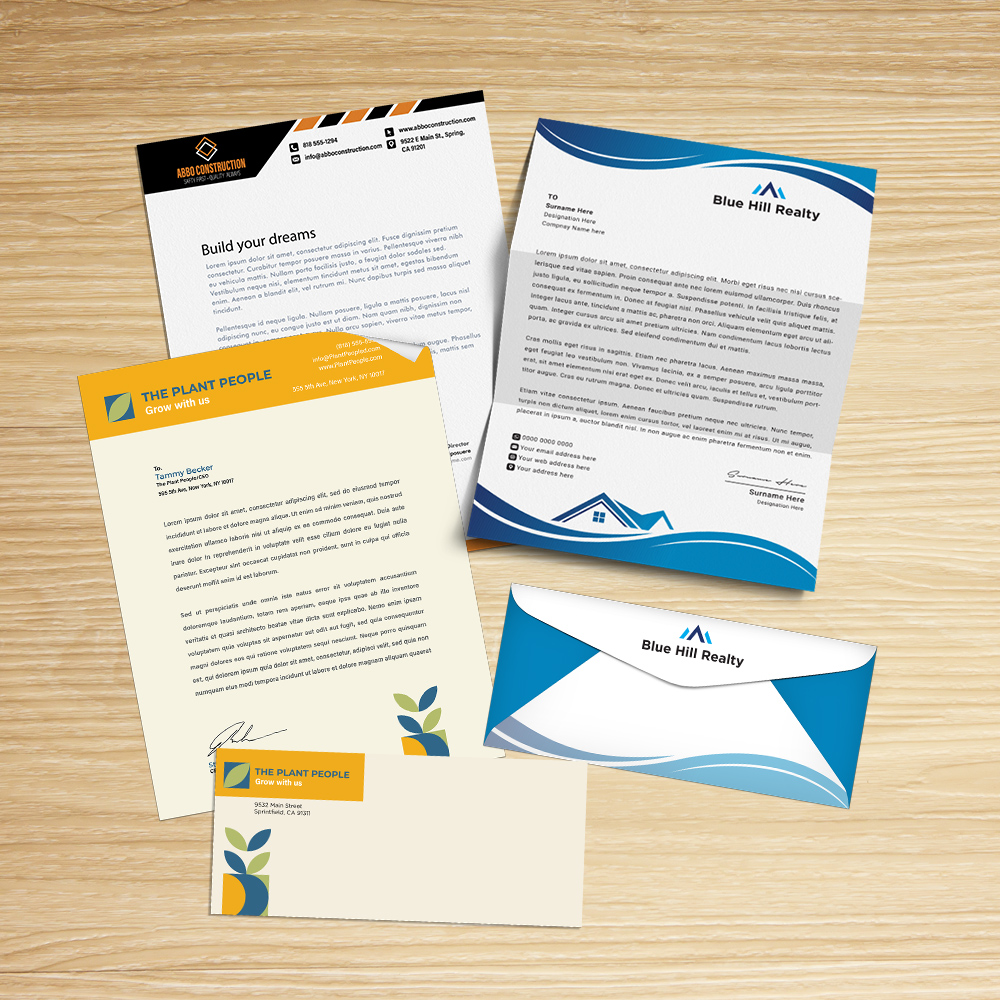 Printed Letterhead & Envlopes
